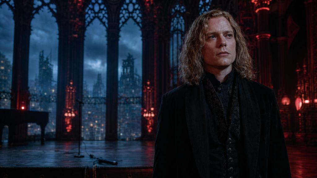 The Vampire Lestat ending explained image showing Lestat overlooking a damaged city after the concert