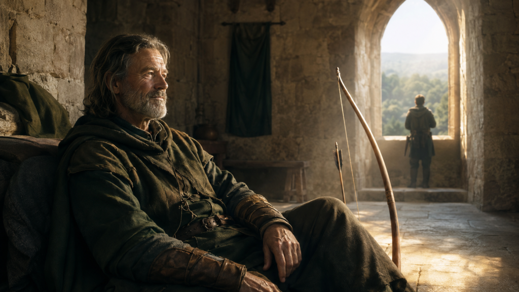 How did Robin Hood die in The Death of Robin Hood ending