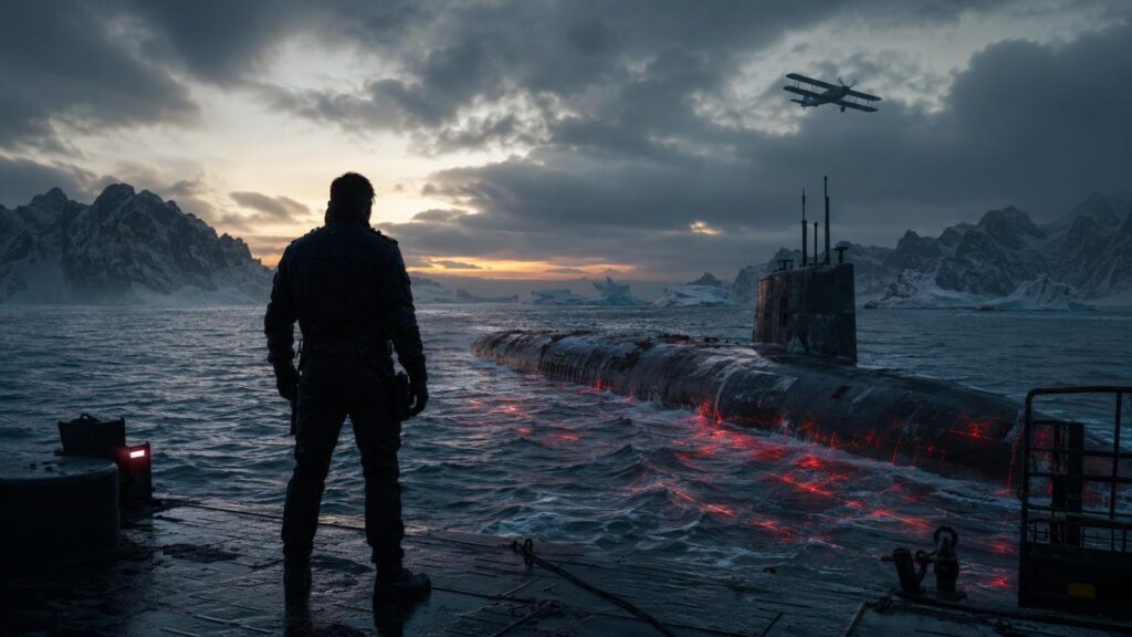 Mission Impossible Final Reckoning ending explained image showing an original covert operative above an icy ocean and damaged submarine