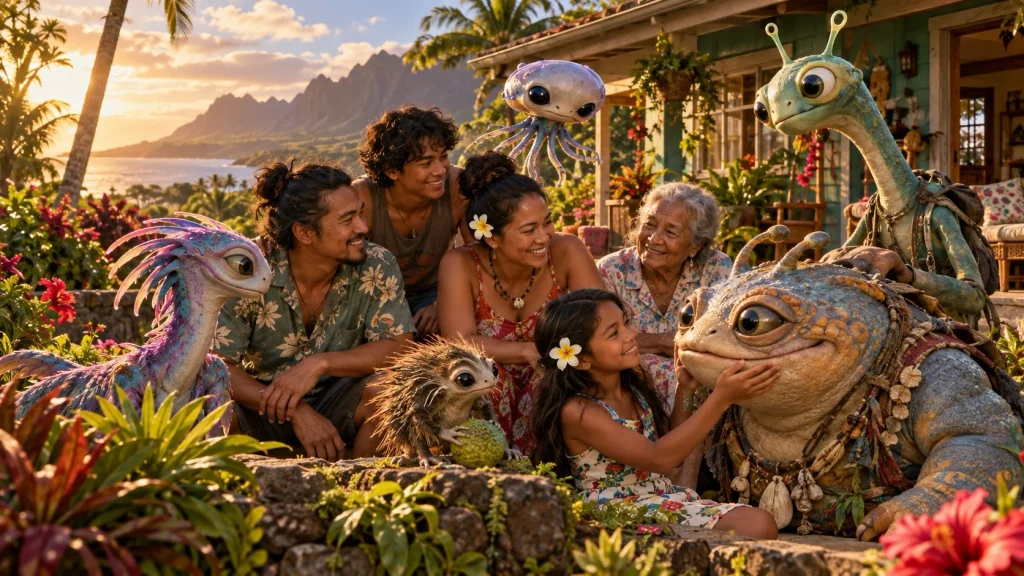 Lilo and Stitch characters in the official 2025 trailer
