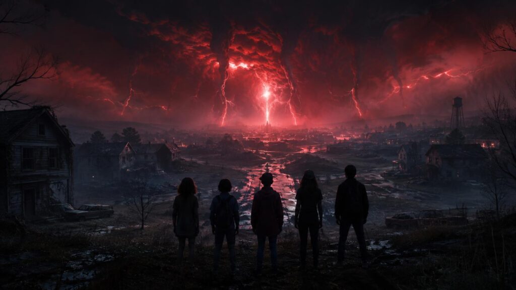 Stranger Things Season 5 review featuring a dark supernatural atmosphere